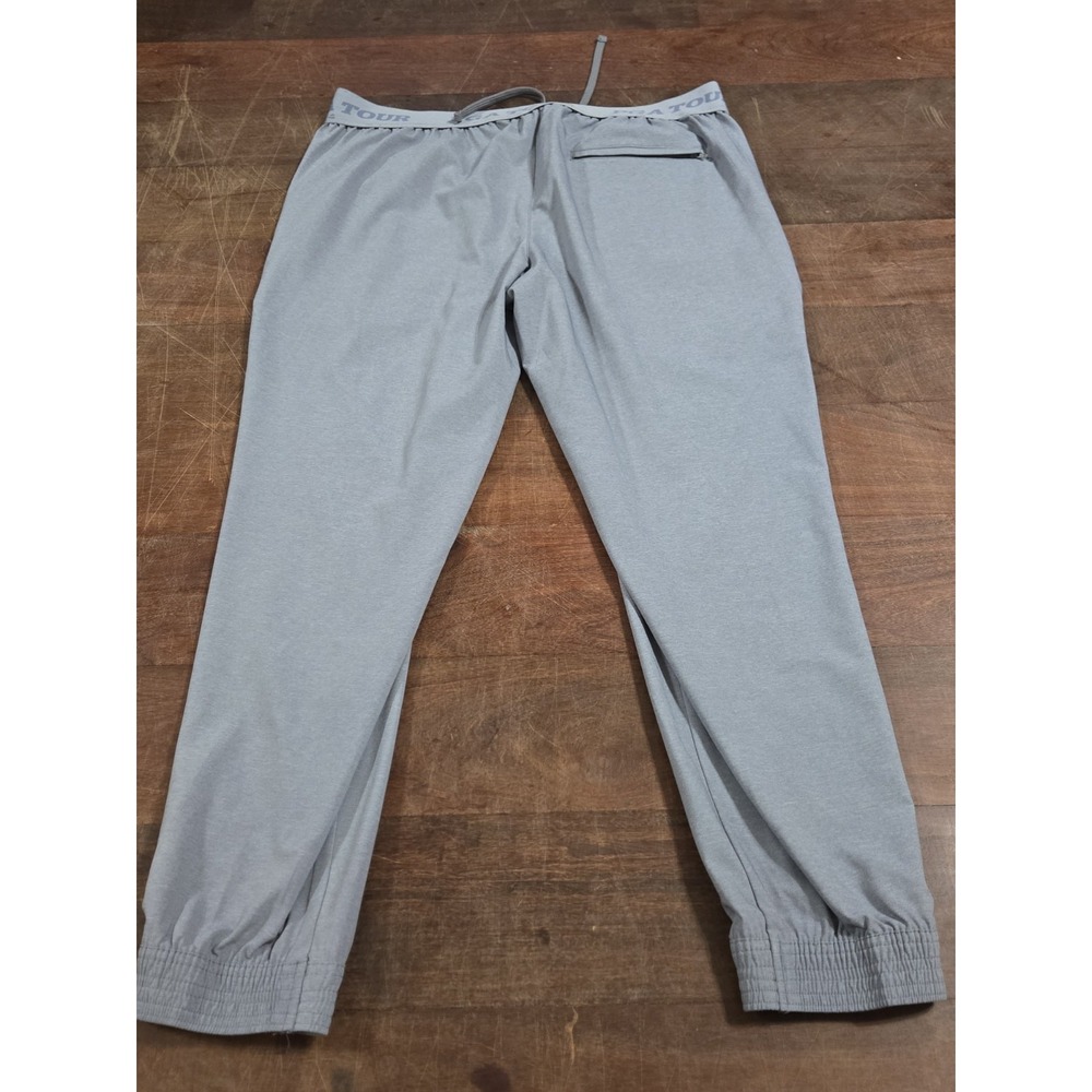 PGA Tour Golf Pants Men's Size XL 38x32 Gray Performance Stretch Tapered Pull On - Picture 4 of 4